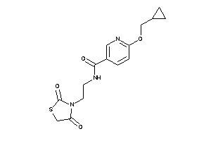 6-(cyclopropylmethoxy)-N-[2-(2,4-diketothiazolidin-3-yl)ethyl]nicotinamide