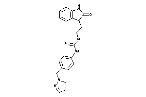 1-[2-(2-ketoindolin-3-yl)ethyl]-3-[4-(pyrazol-1-ylmethyl)phenyl]urea