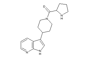 Pyrrolidin-2-yl-[4-(1H-pyrrolo[2,3-b]pyridin-3-yl)piperidino]methanone