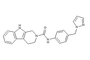 N-[4-(pyrazol-1-ylmethyl)phenyl]-1,3,4,9-tetrahydro-$b-carboline-2-carboxamide