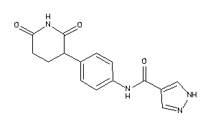 N-[4-(2,6-diketo-3-piperidyl)phenyl]-1H-pyrazole-4-carboxamide