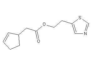 2-cyclopent-2-en-1-ylacetic Acid 2-thiazol-5-ylethyl Ester