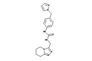 1-[4-(pyrazol-1-ylmethyl)phenyl]-3-(5,6,7,8-tetrahydro-[1,2,4]triazolo[4,3-a]pyridin-3-ylmethyl)urea