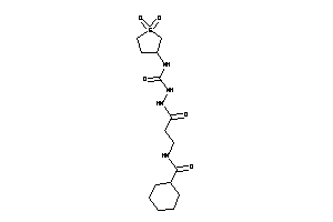 N-[3-[N'-[(1,1-diketothiolan-3-yl)carbamoyl]hydrazino]-3-keto-propyl]cyclohexanecarboxamide