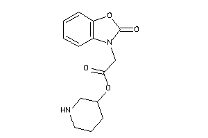 2-(2-keto-1,3-benzoxazol-3-yl)acetic Acid 3-piperidyl Ester