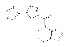 Image of 6,7-dihydro-5H-[1,2,4]triazolo[1,5-a]pyrimidin-4-yl-[2-(2-thienyl)thiazol-5-yl]methanone