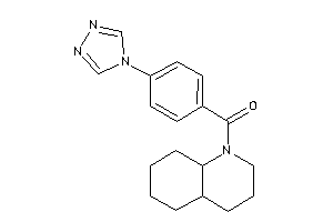 3,4,4a,5,6,7,8,8a-octahydro-2H-quinolin-1-yl-[4-(1,2,4-triazol-4-yl)phenyl]methanone