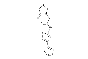 N-[4-(2-furyl)-2-thienyl]-2-(4-ketothiazolidin-3-yl)acetamide