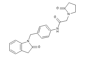 N-[4-[(2-ketoindolin-1-yl)methyl]phenyl]-2-(2-ketopyrrolidino)acetamide