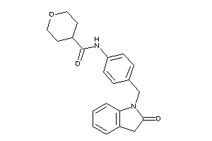 N-[4-[(2-ketoindolin-1-yl)methyl]phenyl]tetrahydropyran-4-carboxamide