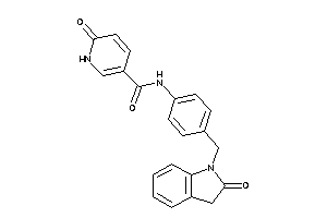 6-keto-N-[4-[(2-ketoindolin-1-yl)methyl]phenyl]-1H-pyridine-3-carboxamide