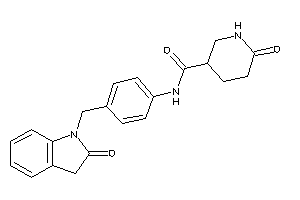 6-keto-N-[4-[(2-ketoindolin-1-yl)methyl]phenyl]nipecotamide