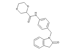 N-[4-[(2-ketoindolin-1-yl)methyl]phenyl]-1,4-dioxane-2-carboxamide