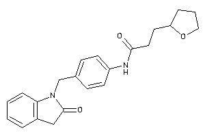 N-[4-[(2-ketoindolin-1-yl)methyl]phenyl]-3-(tetrahydrofuryl)propionamide