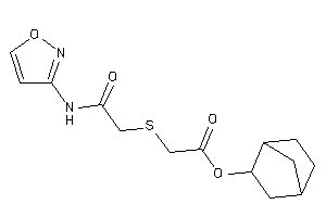 2-[[2-(isoxazol-3-ylamino)-2-keto-ethyl]thio]acetic Acid 2-norbornyl Ester