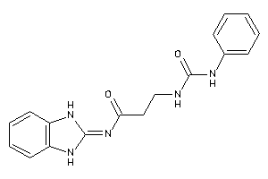 N-(1,3-dihydrobenzimidazol-2-ylidene)-3-(phenylcarbamoylamino)propionamide