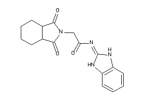 N-(1,3-dihydrobenzimidazol-2-ylidene)-2-(1,3-diketo-3a,4,5,6,7,7a-hexahydroisoindol-2-yl)acetamide