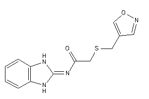 N-(1,3-dihydrobenzimidazol-2-ylidene)-2-(isoxazol-4-ylmethylthio)acetamide