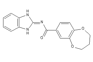 N-(1,3-dihydrobenzimidazol-2-ylidene)-3,4-dihydro-2H-1,5-benzodioxepine-7-carboxamide