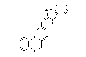 Image of N-(1,3-dihydrobenzimidazol-2-ylidene)-2-(2-ketoquinoxalin-1-yl)acetamide