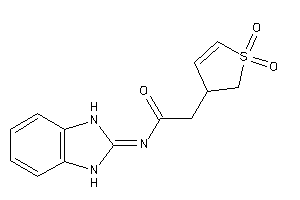 Image of N-(1,3-dihydrobenzimidazol-2-ylidene)-2-(1,1-diketo-2,3-dihydrothiophen-3-yl)acetamide