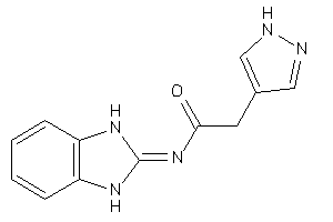 Image of N-(1,3-dihydrobenzimidazol-2-ylidene)-2-(1H-pyrazol-4-yl)acetamide