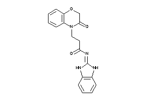 Image of N-(1,3-dihydrobenzimidazol-2-ylidene)-3-(3-keto-1,4-benzoxazin-4-yl)propionamide
