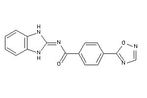 Image of N-(1,3-dihydrobenzimidazol-2-ylidene)-4-(1,2,4-oxadiazol-5-yl)benzamide
