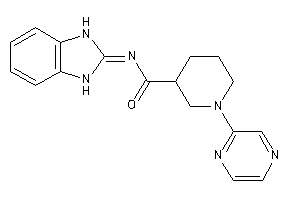 Image of N-(1,3-dihydrobenzimidazol-2-ylidene)-1-pyrazin-2-yl-nipecotamide