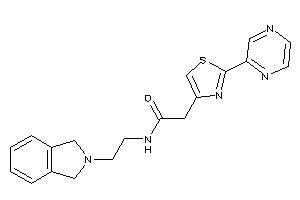 N-(2-isoindolin-2-ylethyl)-2-(2-pyrazin-2-ylthiazol-4-yl)acetamide