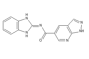Image of N-(1,3-dihydrobenzimidazol-2-ylidene)-1H-pyrazolo[3,4-b]pyridine-5-carboxamide