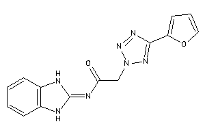 Image of N-(1,3-dihydrobenzimidazol-2-ylidene)-2-[5-(2-furyl)tetrazol-2-yl]acetamide