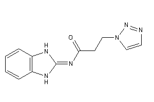 Image of N-(1,3-dihydrobenzimidazol-2-ylidene)-3-(triazol-1-yl)propionamide
