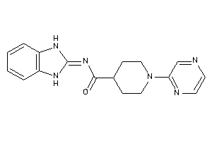 Image of N-(1,3-dihydrobenzimidazol-2-ylidene)-1-pyrazin-2-yl-isonipecotamide