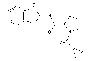 1-(cyclopropanecarbonyl)-N-(1,3-dihydrobenzimidazol-2-ylidene)pyrrolidine-2-carboxamide