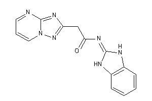 Image of N-(1,3-dihydrobenzimidazol-2-ylidene)-2-([1,2,4]triazolo[1,5-a]pyrimidin-2-yl)acetamide