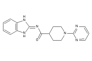Image of N-(1,3-dihydrobenzimidazol-2-ylidene)-1-(2-pyrimidyl)isonipecotamide