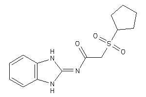2-cyclopentylsulfonyl-N-(1,3-dihydrobenzimidazol-2-ylidene)acetamide