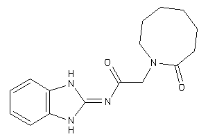 Image of N-(1,3-dihydrobenzimidazol-2-ylidene)-2-(2-ketoazocan-1-yl)acetamide