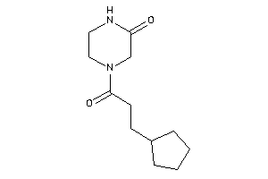 4-(3-cyclopentylpropanoyl)piperazin-2-one