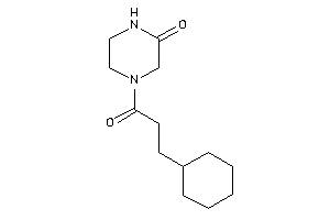 4-(3-cyclohexylpropanoyl)piperazin-2-one