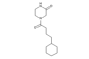 4-(4-cyclohexylbutanoyl)piperazin-2-one