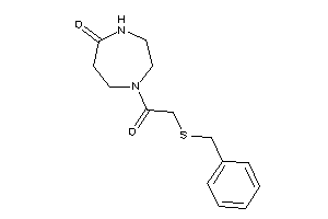 1-[2-(benzylthio)acetyl]-1,4-diazepan-5-one