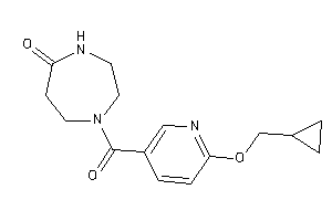 1-[6-(cyclopropylmethoxy)nicotinoyl]-1,4-diazepan-5-one