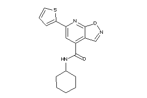 N-cyclohexyl-6-(2-thienyl)isoxazolo[5,4-b]pyridine-4-carboxamide