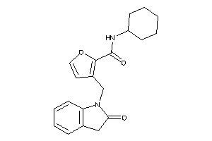 N-cyclohexyl-3-[(2-ketoindolin-1-yl)methyl]-2-furamide