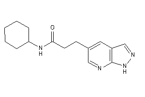 Image of N-cyclohexyl-3-(1H-pyrazolo[3,4-b]pyridin-5-yl)propionamide