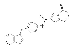 N-[4-(benzimidazol-1-ylmethyl)phenyl]-4-keto-6,7-dihydro-5H-benzofuran-2-carboxamide