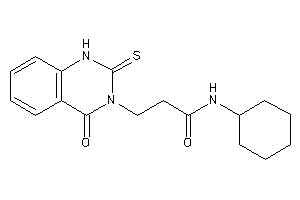 N-cyclohexyl-3-(4-keto-2-thioxo-1H-quinazolin-3-yl)propionamide