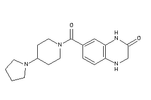 7-(4-pyrrolidinopiperidine-1-carbonyl)-3,4-dihydro-1H-quinoxalin-2-one